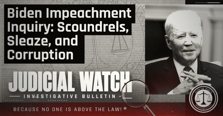 Biden Impeachment Inquiry: Scoundrels, Sleaze, and Corruption