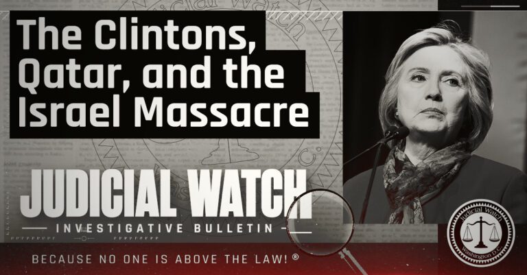 The Clintons, Qatar, and the Israel Massacre